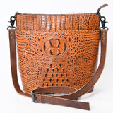 American Darling Crossbody Crocodile Embossed Genuine Leather Women Bag Western Handbag Purse