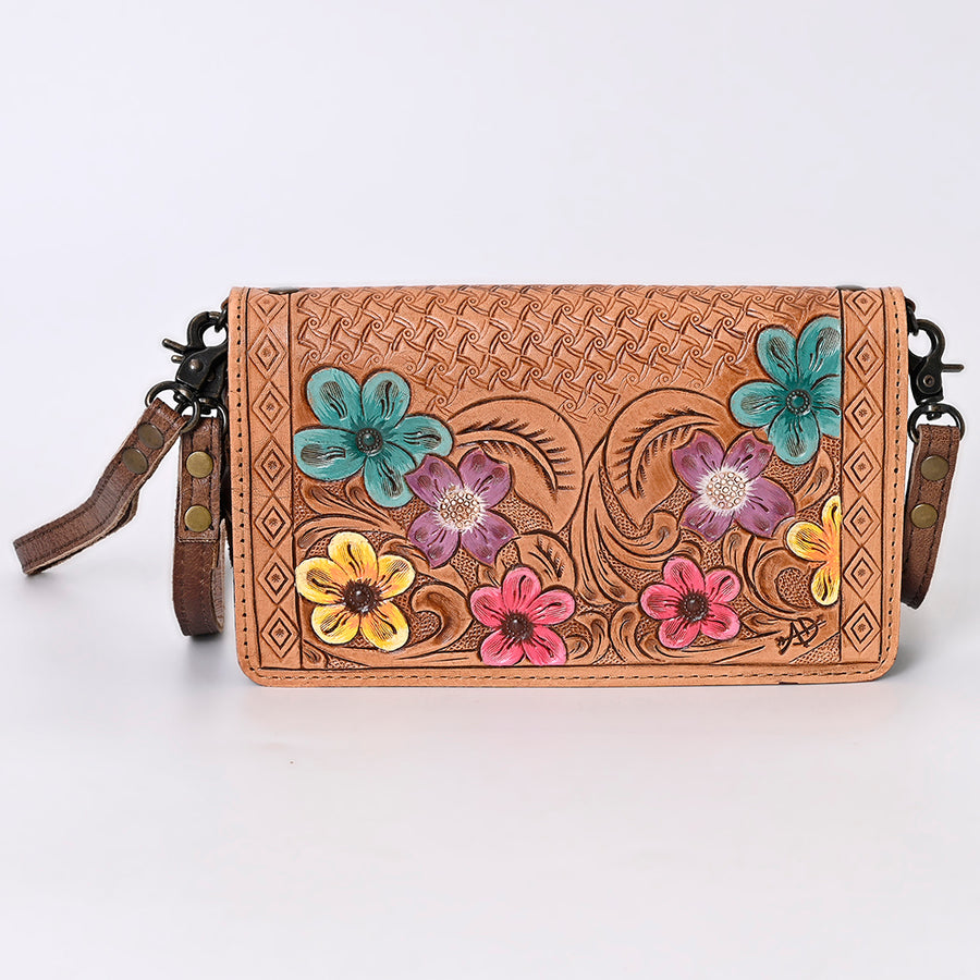 American Darling Organizer Saddle Blanket Genuine Leather Western Women Bag Handbag Purse | for Cute Travel