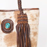 American Darling Tote Hair on Genuine Leather Western Women Bag | Handbag Purse for Cute