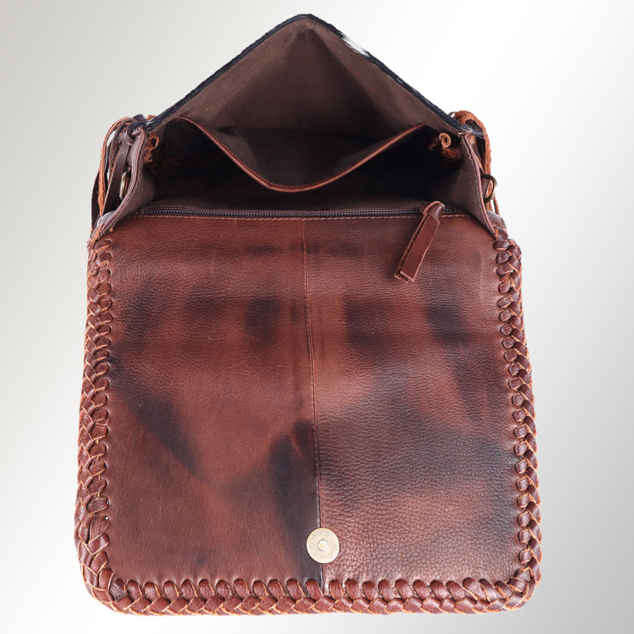 American Darling Small Cross body Bag Western Genuine Leather Handcrafted Purse with Turquoise Stone and YKK Zipper