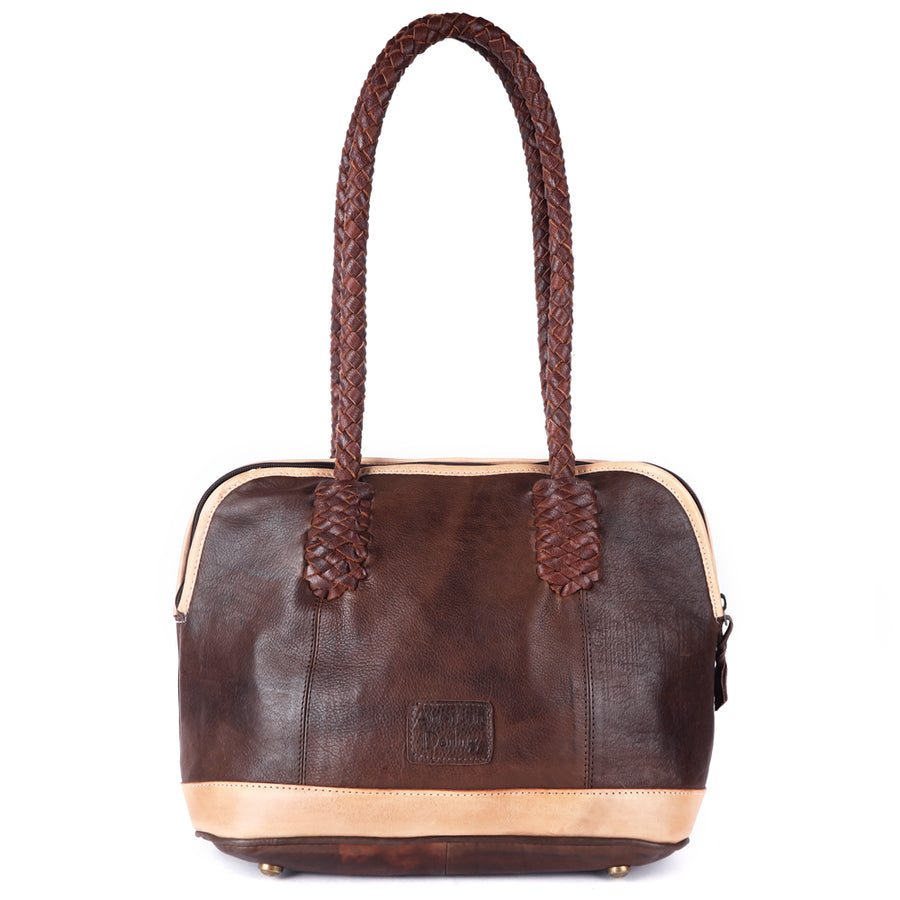 American Darling Tote Bag Western Genuine Leather Handcrafted Large Purse with Turquoise Stone, Fringes and YKK Zipper