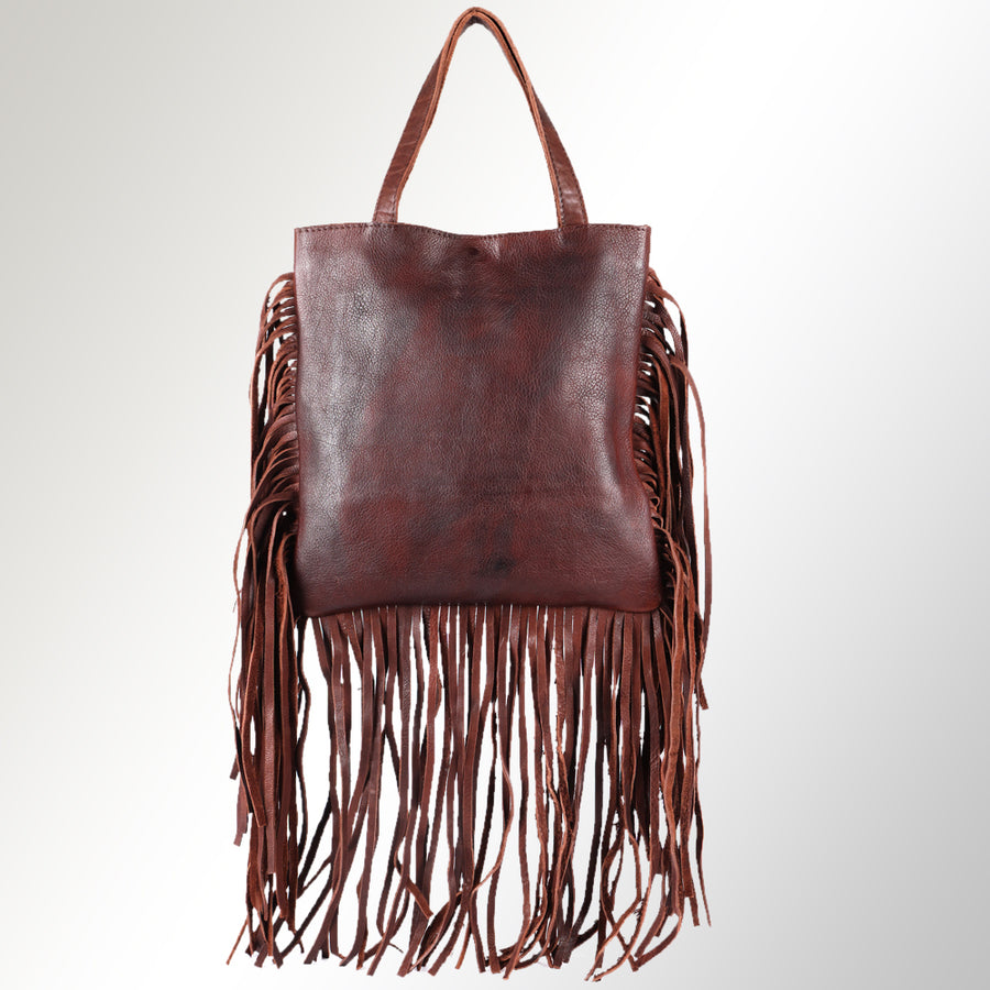 American Darling Tote Bag Western Genuine Leather Handcrafted Large Purse with Fringes and YKK Zipper