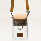 American Darling Clear Bag Hand Tooled Genuine Leather Women Bag Western Handbag Purse