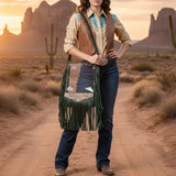 American Darling Clear Bag Hand Tooled Genuine Leather Women Western Handbag Purse