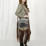 American Darling Clear Bag Hand Tooled Genuine Leather Women Bag W.