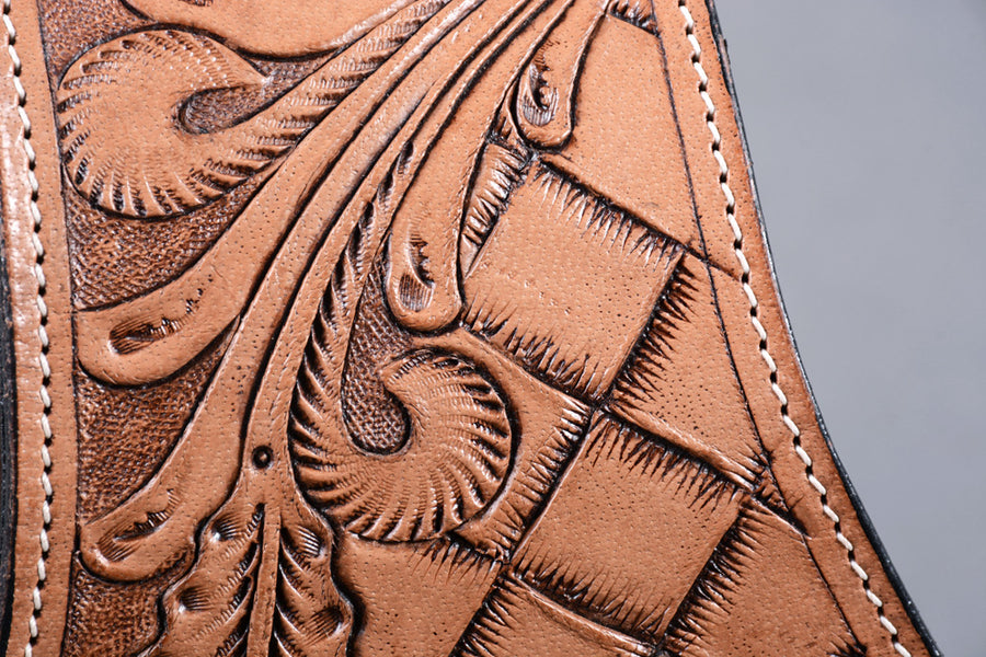 HILASON Soft Leather Horse Saddle Bag Brown | Equestrian Western Adjustable Closure
