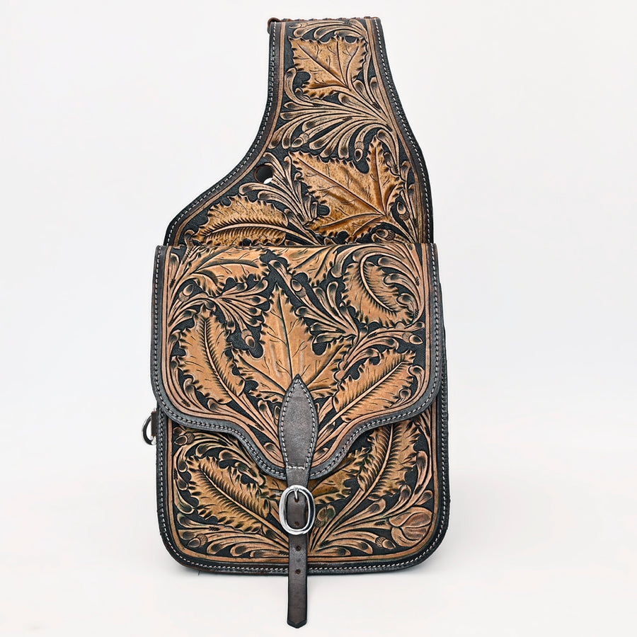 HILASON Soft Leather Horse Saddle Bag Brown | Equestrian Western Adjustable Closure