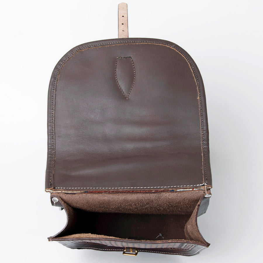 HILASON Soft Leather Horse Saddle Bag Brown | Equestrian Western Adjustable Closure