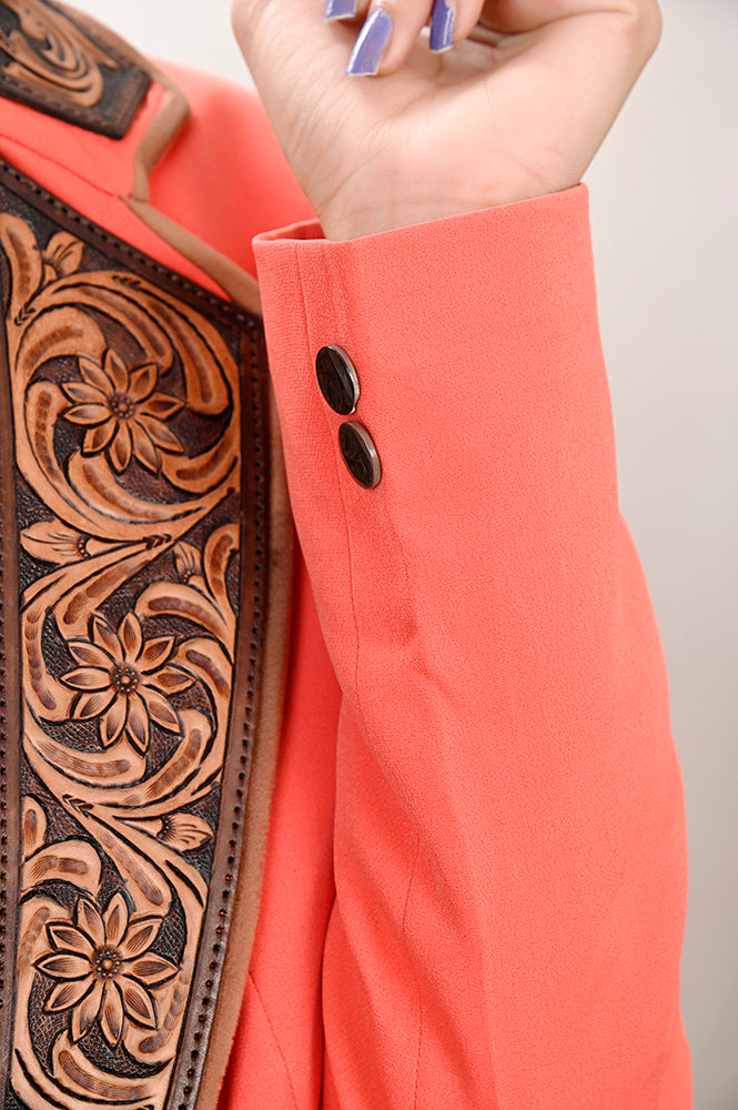 American Darling Genuine leather Women Blazer dress Shirt jacket ladies Girl| Vintage