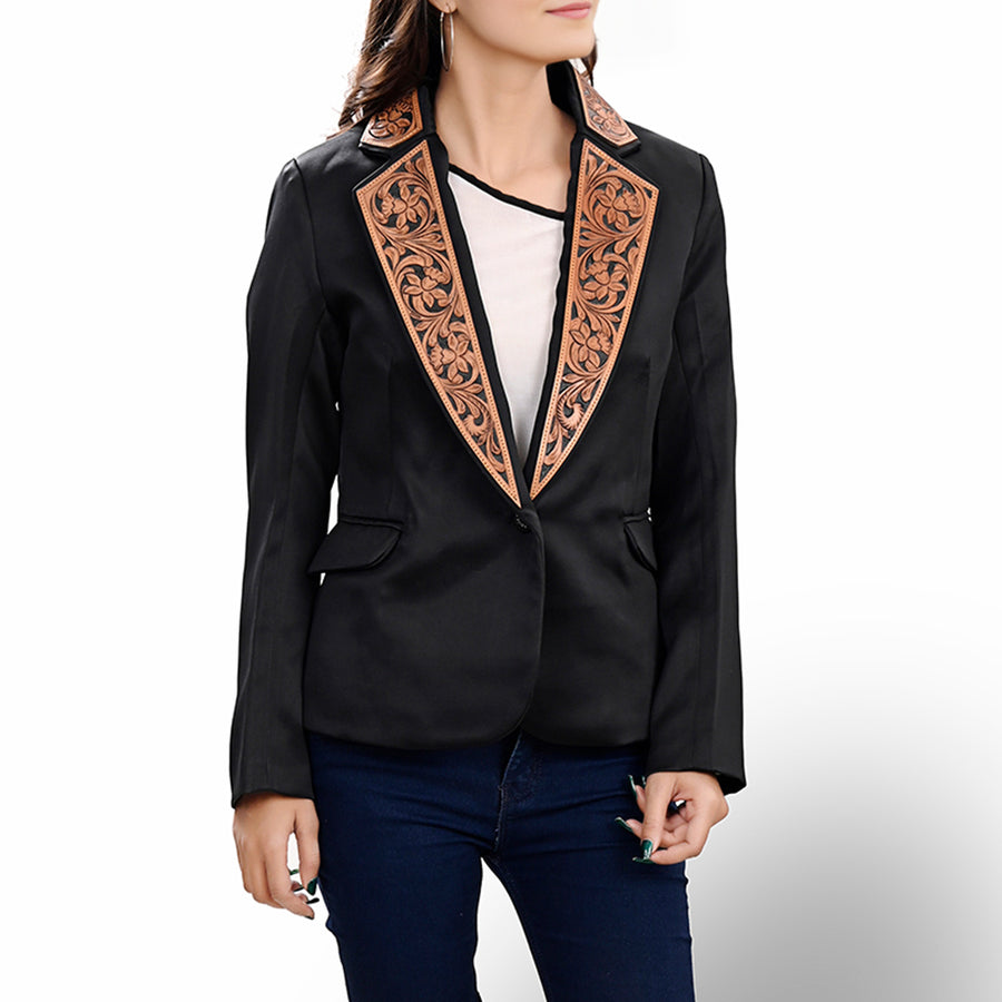 American Darling ADBZ707 Genuine leather Women Blazer dress Shirt jacket ladies Girl| Vintage