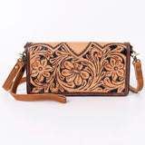 Ohlay Bags SKBM101D Organiser Hand Tooled Genuine Leather Women Bag Western Handbag Purse