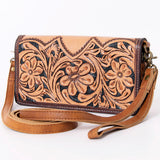 Ohlay Bags SKBM101D Organiser Hand Tooled Genuine Leather Women Bag Western Handbag Purse