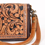 SKBM101F Ohlay Western Genuine Leather Hand Tooled Women Organiser Bags