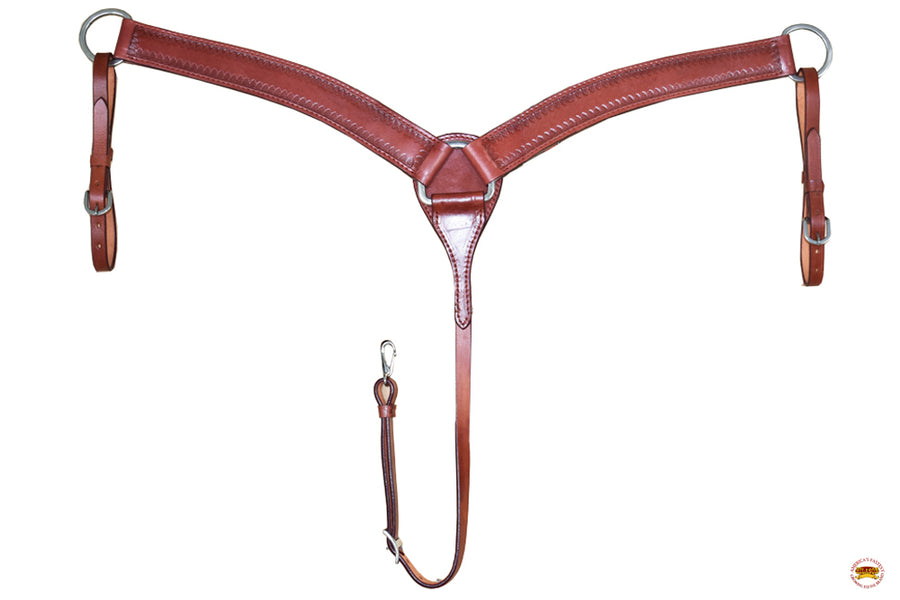 Hilason Western Horse Breast Collar Border Design American Leather