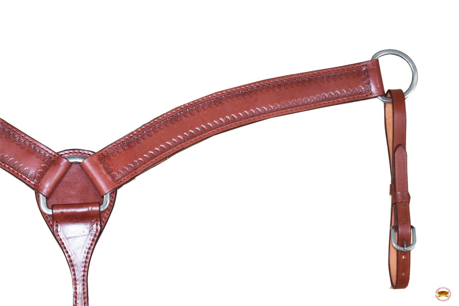 Hilason Western Horse Breast Collar Border Design American Leather
