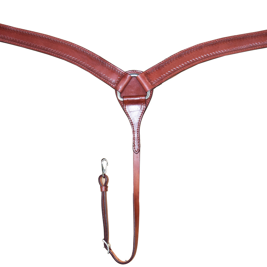 Hilason W. H. Breast Collar Border Design American Leather by Hilason – Cowboy and equestrian accessories
