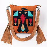 American Darling Saddle Blanket Genuine Leather Women Bag Western Handbag Purse