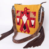 American Darling Saddle Blanket Genuine Leather Women Bag Western Handbag Purse