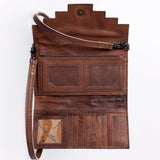 American Darling Messenger Saddle Blanket Fabric Genuine Leather Western Women Bag Handbag Purse | Cute