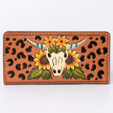 American Darling Clutch Hand Tooled Genuine Leather Women Bag Western Handbag Purse