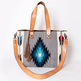 American Darling Tote Saddle Blanket Genuine Leather Women Bag Western Handbag Purse