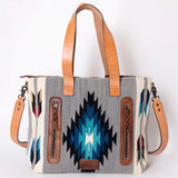 American Darling Tote Saddle Blanket Genuine Leather Women Bag Western Handbag Purse