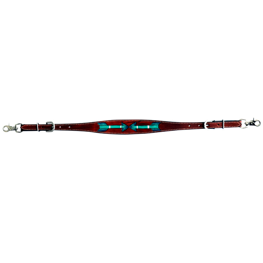 Bar H Equine American Leather Horse Saddle Tack One Ear Headstall | Breast Collar Browband Wither Strap Set BER388