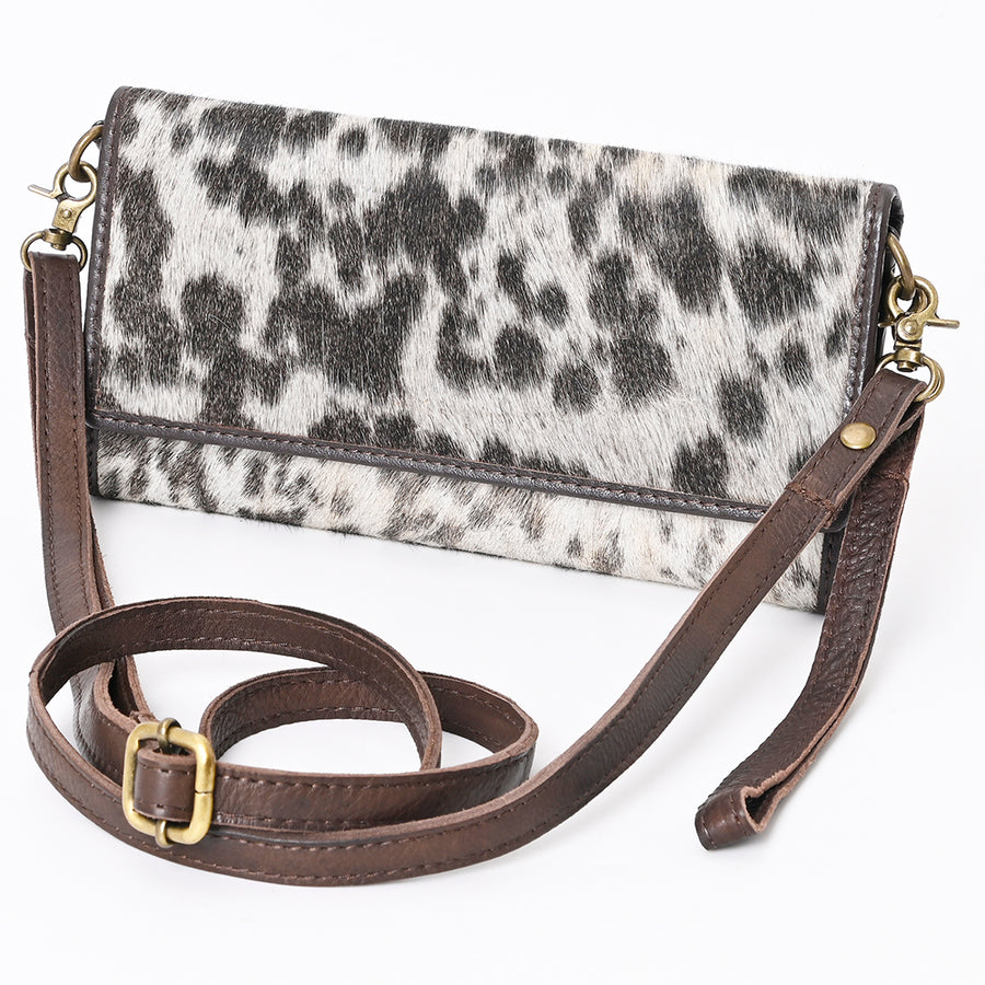 American Darling Wallet Hair on Genuine Leather Western Women Bag | Handbag Purse Wristlet Travel Clutch - Uhorse