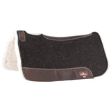 Classic Equine Western Horse Esp Fleece Bottom 1 In Thick Saddle Pad Brown