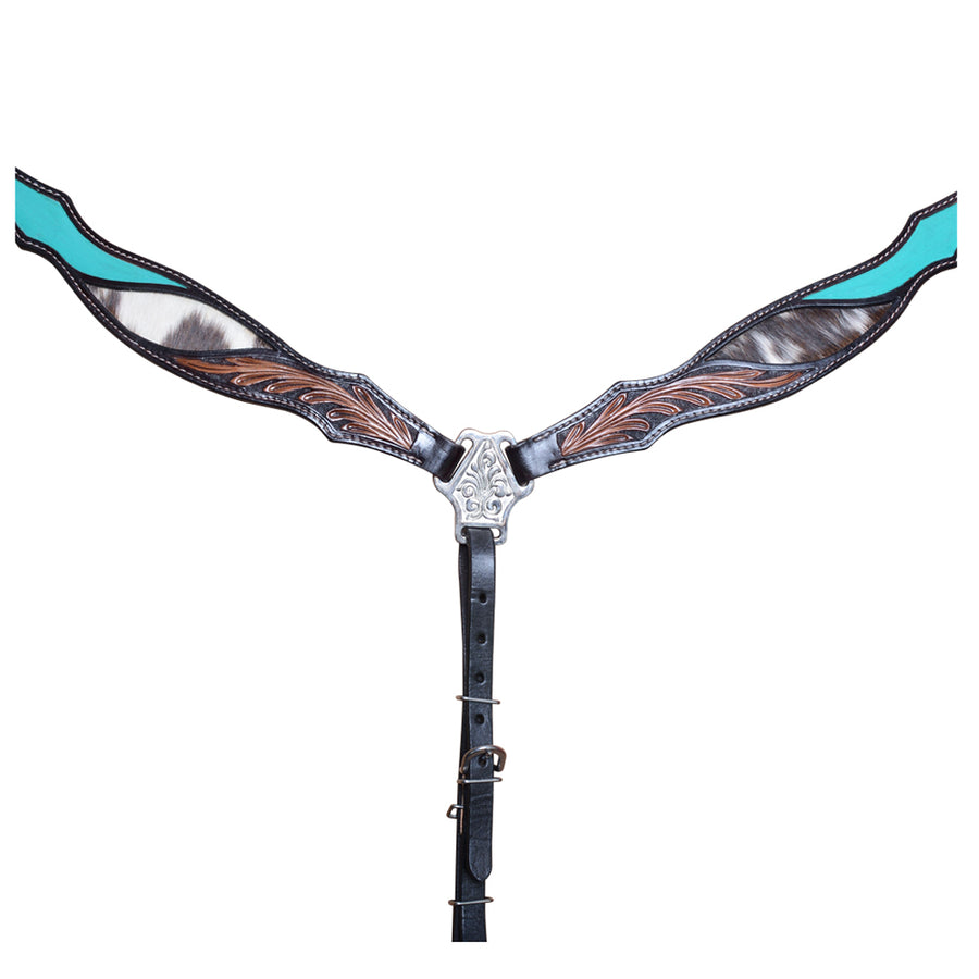 COMFYTACK W. H. Headstall Breast Collar Tk. Genuine American Leather – by Hilason – Cowboy and equestrian accessories