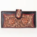 American Darling ADBGF138A Coin Purse Hand Tooled Genuine Leather Women Bag Western Handbag Purse