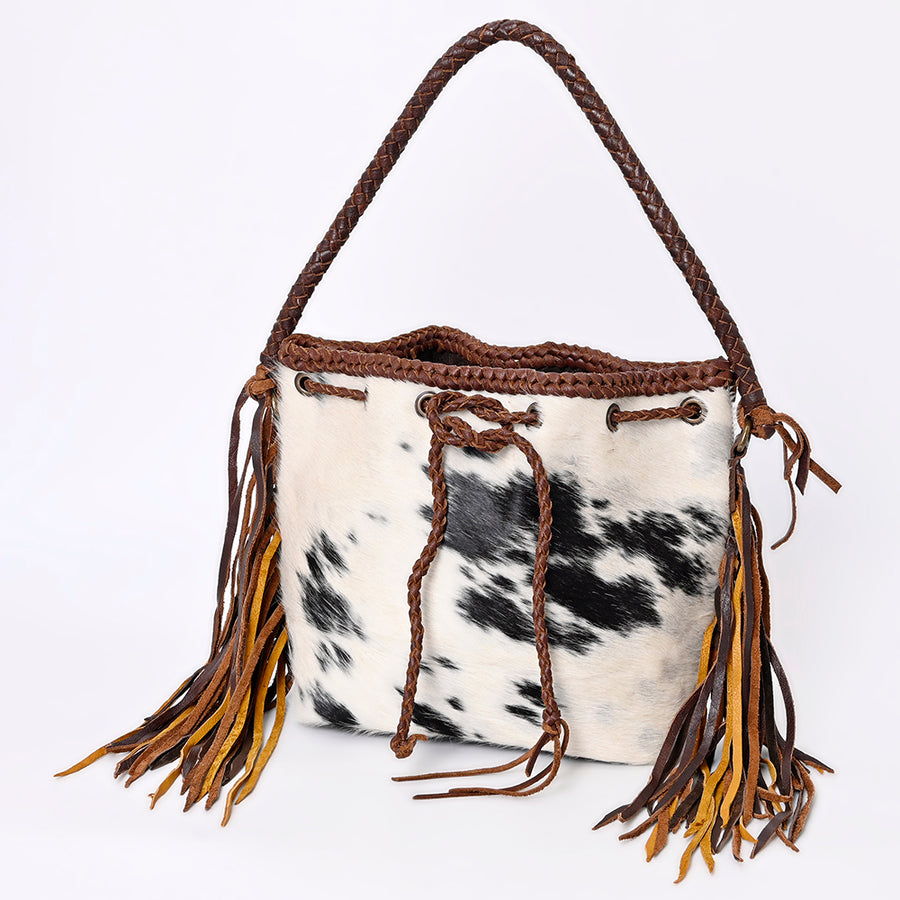 American Darling Bucket Hair on Genuine Leather Western Women Bag Handbag Purse | Travel Bags College Casual - Uhorse