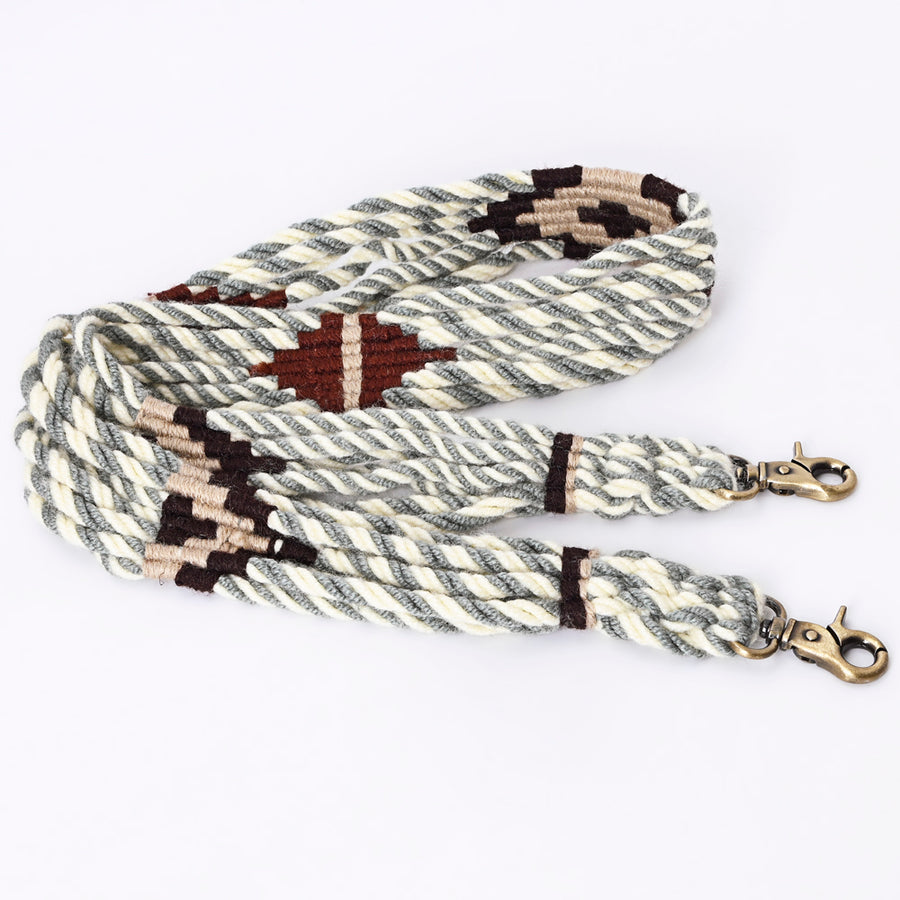 American Darling ADWSX101 Hand braided Wool strand Crossbody Handle by Hilason – Cowboy and equestrian accessories