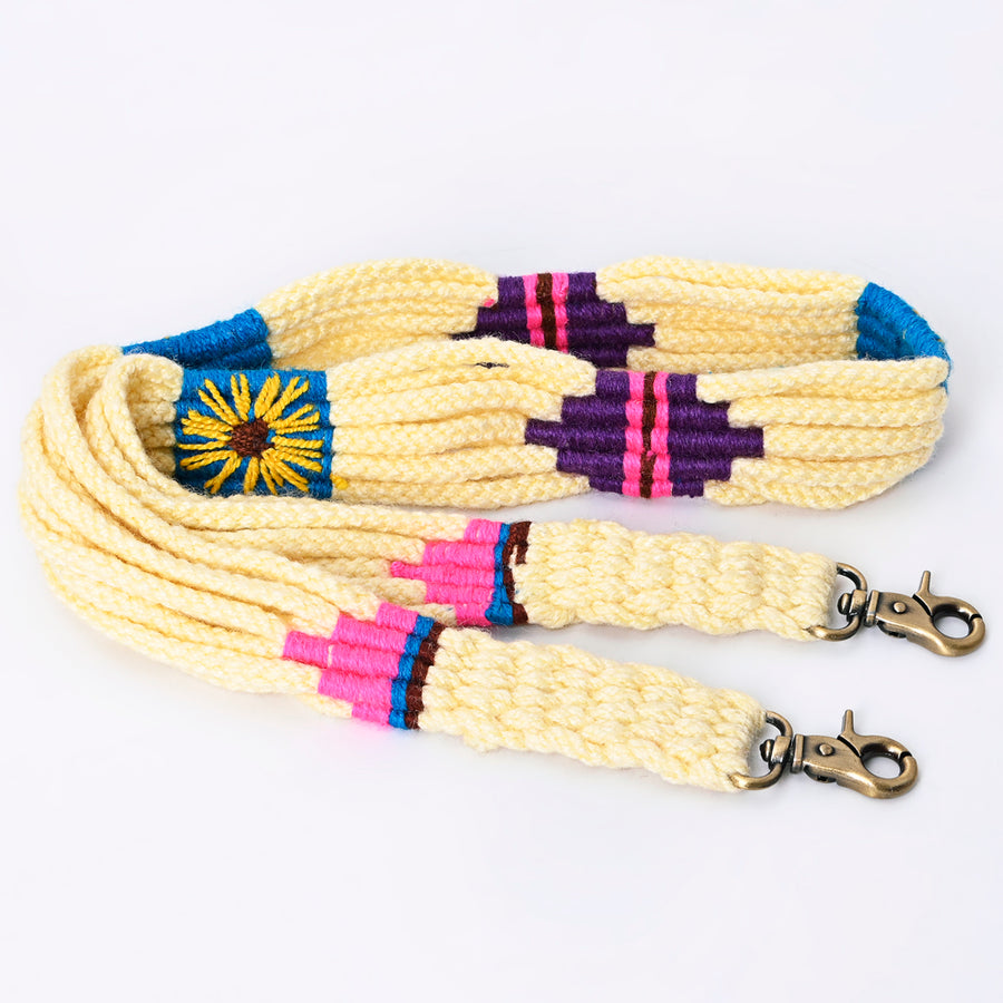 American Darling ADWSX103 Hand braided Wool strand Crossbody Handle by Hilason – Cowboy and equestrian accessories
