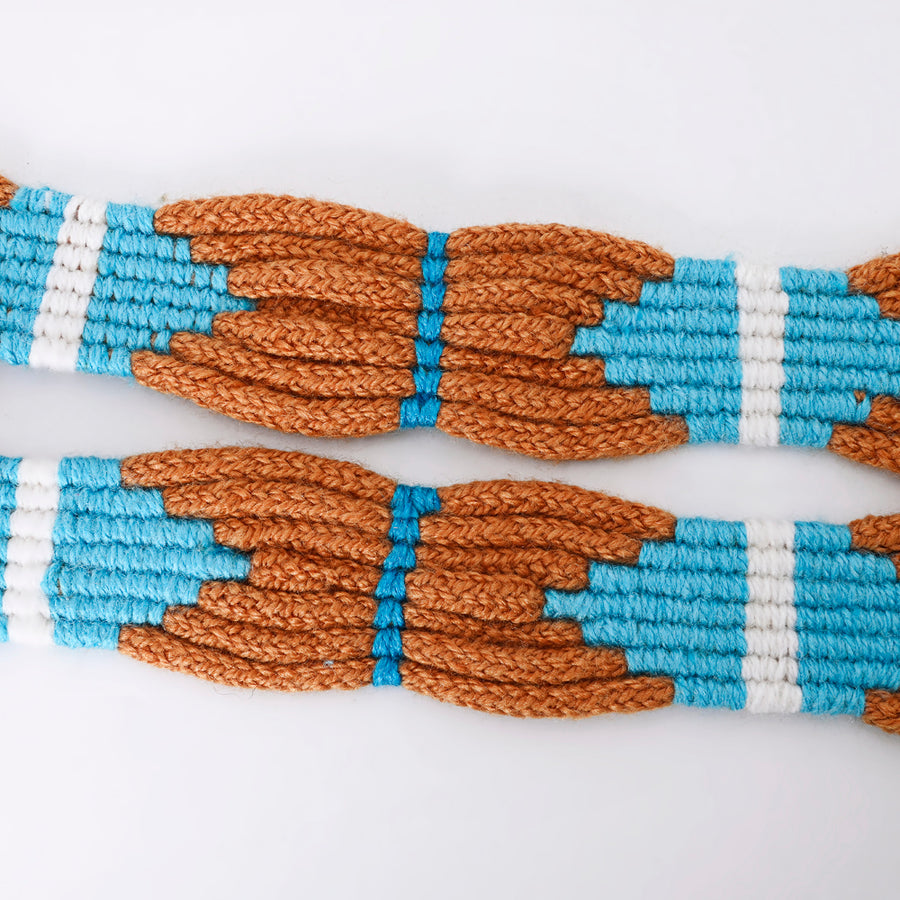 American Darling Hand Braided Wool Strand Crossbody Handle Strap for Bags Phone Wallet Purse Clutch Cellphone Holder