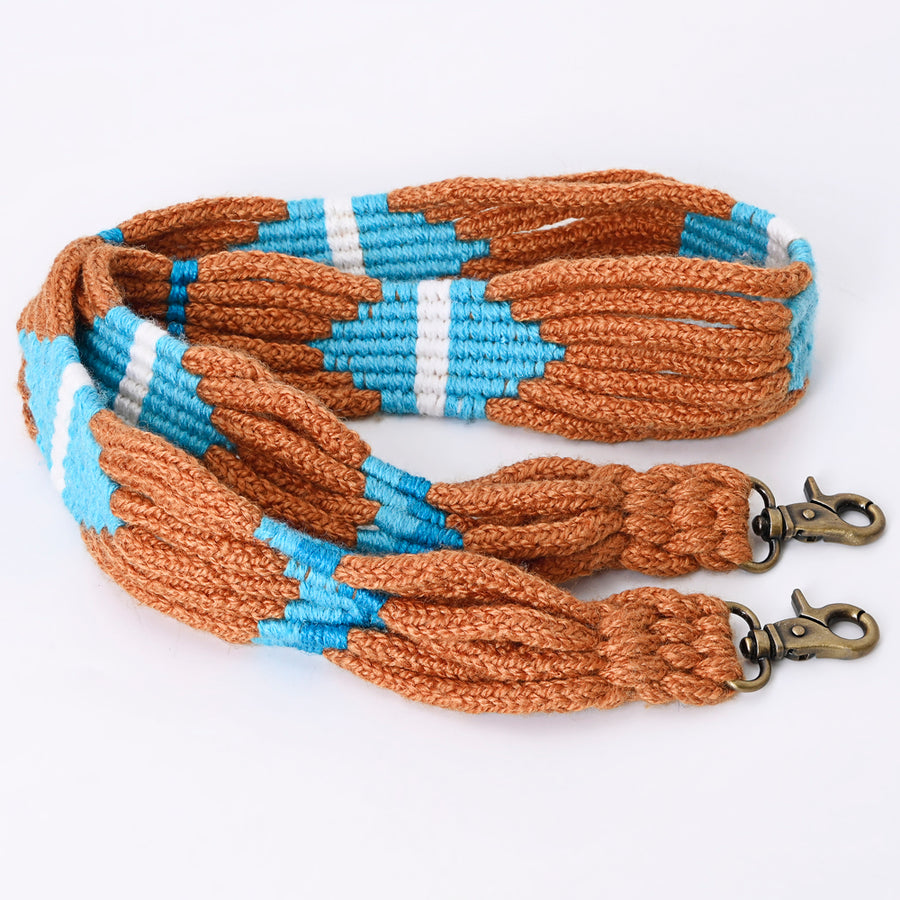 American Darling ADWSX108 Hand braided Wool strand Crossbody Handle by Hilason – Cowboy and equestrian accessories