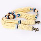 American Darling ADWSX109 Hand braided Wool strand Crossbody Handle Strap For Bags