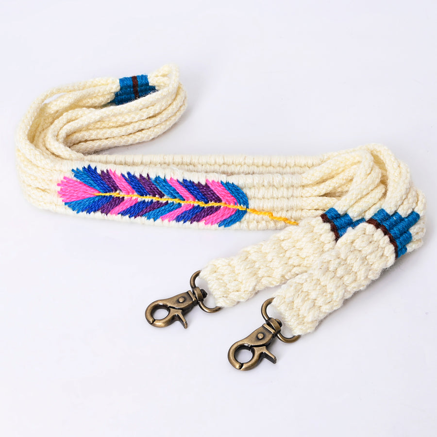 American Darling ADWSX112 Hand braided Wool strand Crossbody Handle by Hilason – Cowboy and equestrian accessories