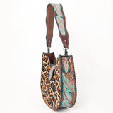 American Darling Hobo Hand Tooled Hair-On Genuine Leather women bag western handbag purse