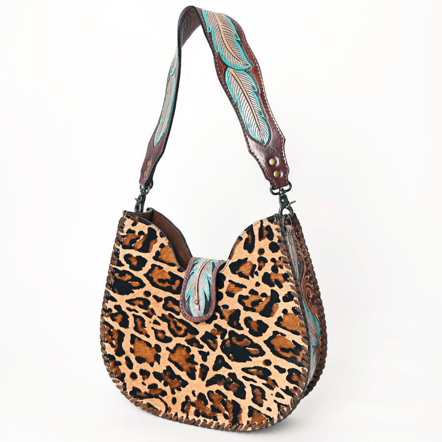 American Darling Hair-on Cowhide Hobo Bag - Western Genuine Leather Shoulder Bag - Uhorse