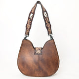 American Darling Hobo Hand Tooled Hair-On Genuine Leather women bag western handbag purse