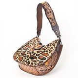 American Darling Hobo Hand Tooled Hair-On Genuine Leather women bag western handbag purse