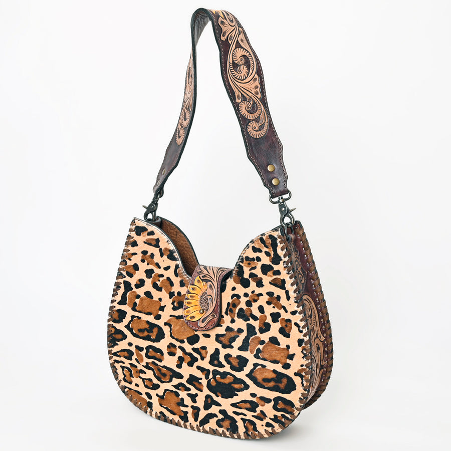 American Darling Hair-on Cowhide Hobo Bag - Western Genuine Leather Shoulder Bag - Uhorse