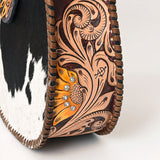 American Darling Hobo Hand Tooled Hair-On Genuine Leather women bag western handbag purse