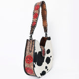 American Darling Hobo Hand Tooled Hair-On Genuine Leather women bag western handbag purse