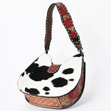 American Darling Hobo Hand Tooled Hair-On Genuine Leather women bag western handbag purse