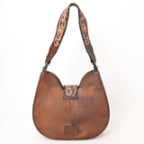 American Darling Hobo Hand Tooled Hair-On Genuine Leather women bag western handbag purse