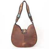 American Darling Hobo Hand Tooled Hair-On Genuine Leather women bag western handbag purse