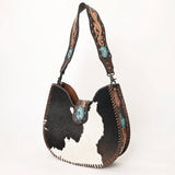 American Darling Hobo Hand Tooled Hair-On Genuine Leather women bag western handbag purse