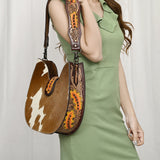 American Darling Hobo Hair-on Genuine Leather women bag western handbag purse